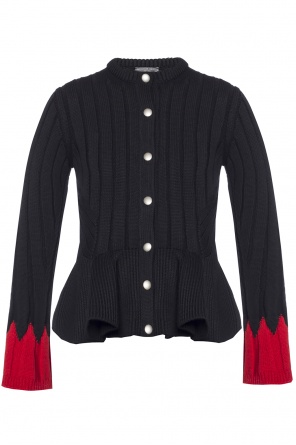 Ribbed sweater with ruffle, zdjęcie 1 Ribbed sweater with ruffle od Alexander McQueen
